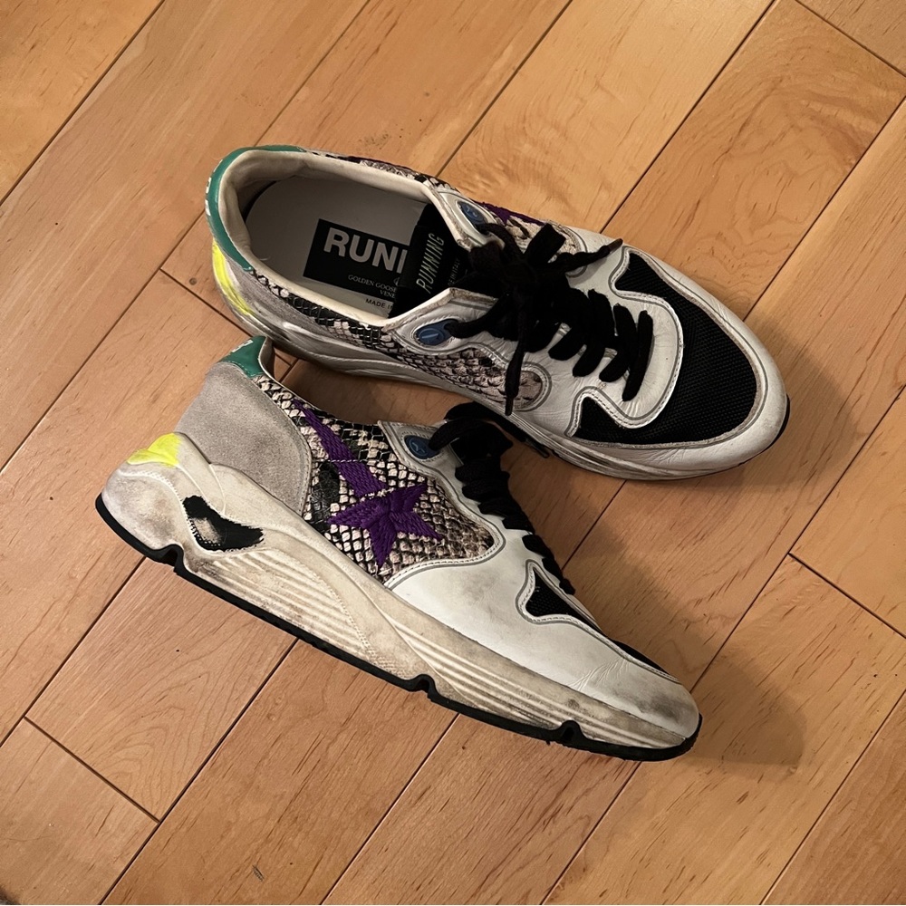 Golden Goose Running Sole Sneakers, Size 37